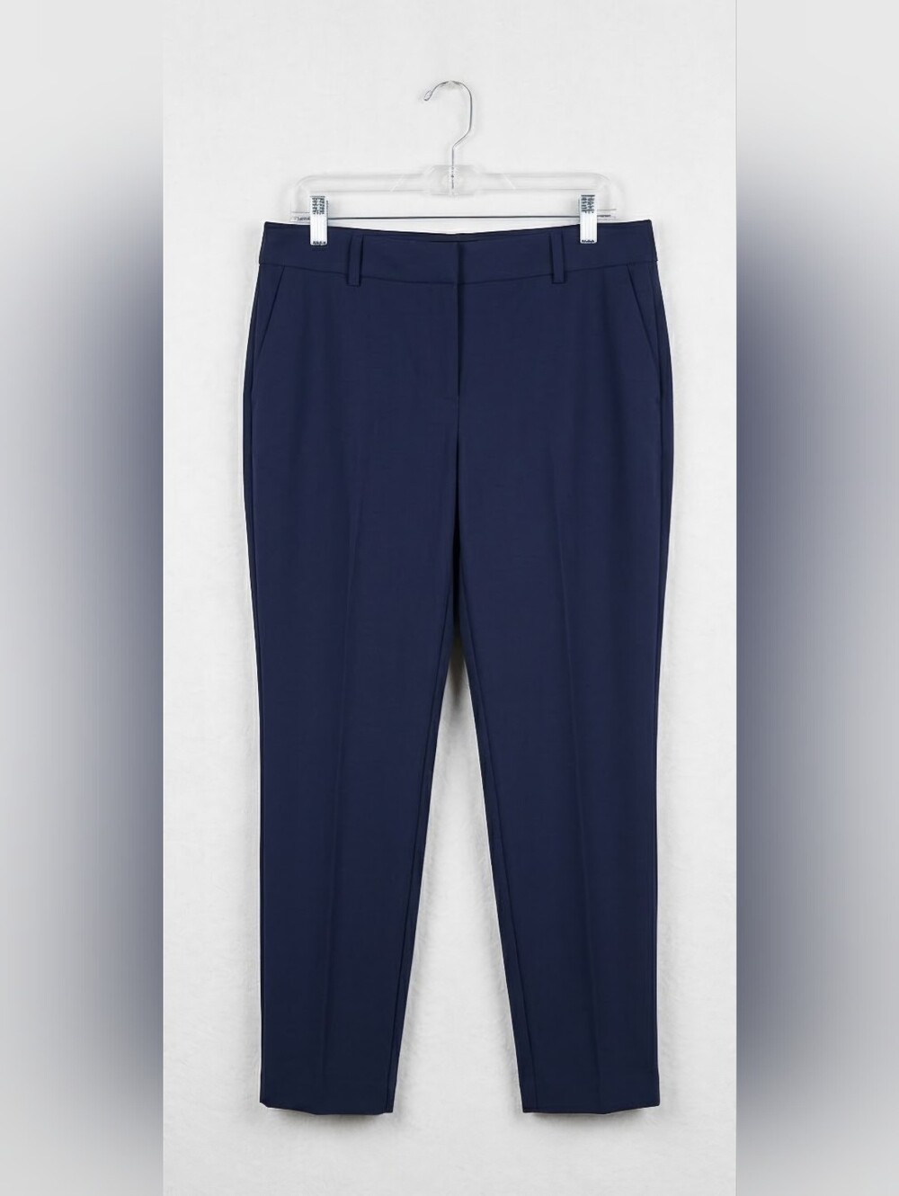 NWT Nine West High Rise Slim Ankle Stretch Pants Navy Size 14